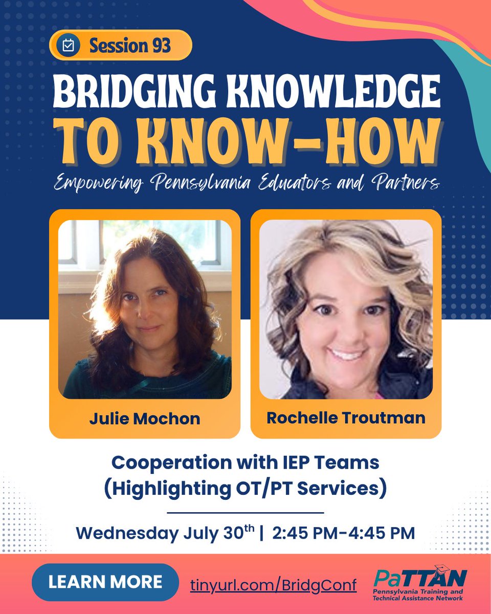 pattanupdates's tweet image. Looking for concrete strategies to put #EvidenceBasedPractices in action? 💡
Join us at #BK2KH2025 in improving outcomes for #StudentsWithDisabilities!
View the sessions ➡️ tinyurl.com/BK2KHSessions
Learn more ➡️ tinyurl.com/BridgConf
#DLM #Autism #ASD #SpecialEducationInPa