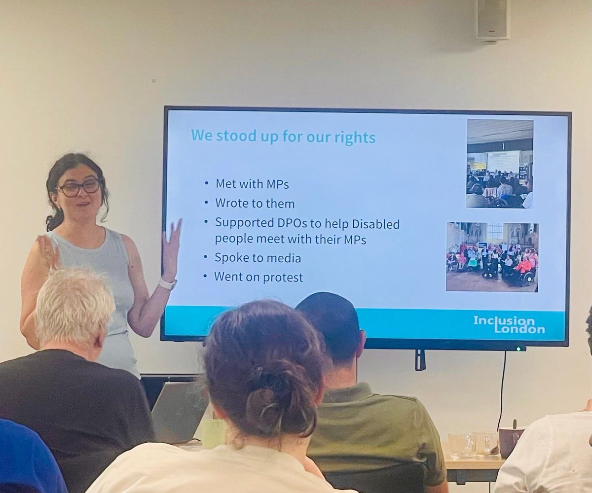 InclusionLondon's tweet image. Today we joined @PFselfadvocacy campaign network to talk about benefit reforms and how important it is for the government to hear from Disabled people and involve us in developing policy. #NothingAboutUsWithoutUs
