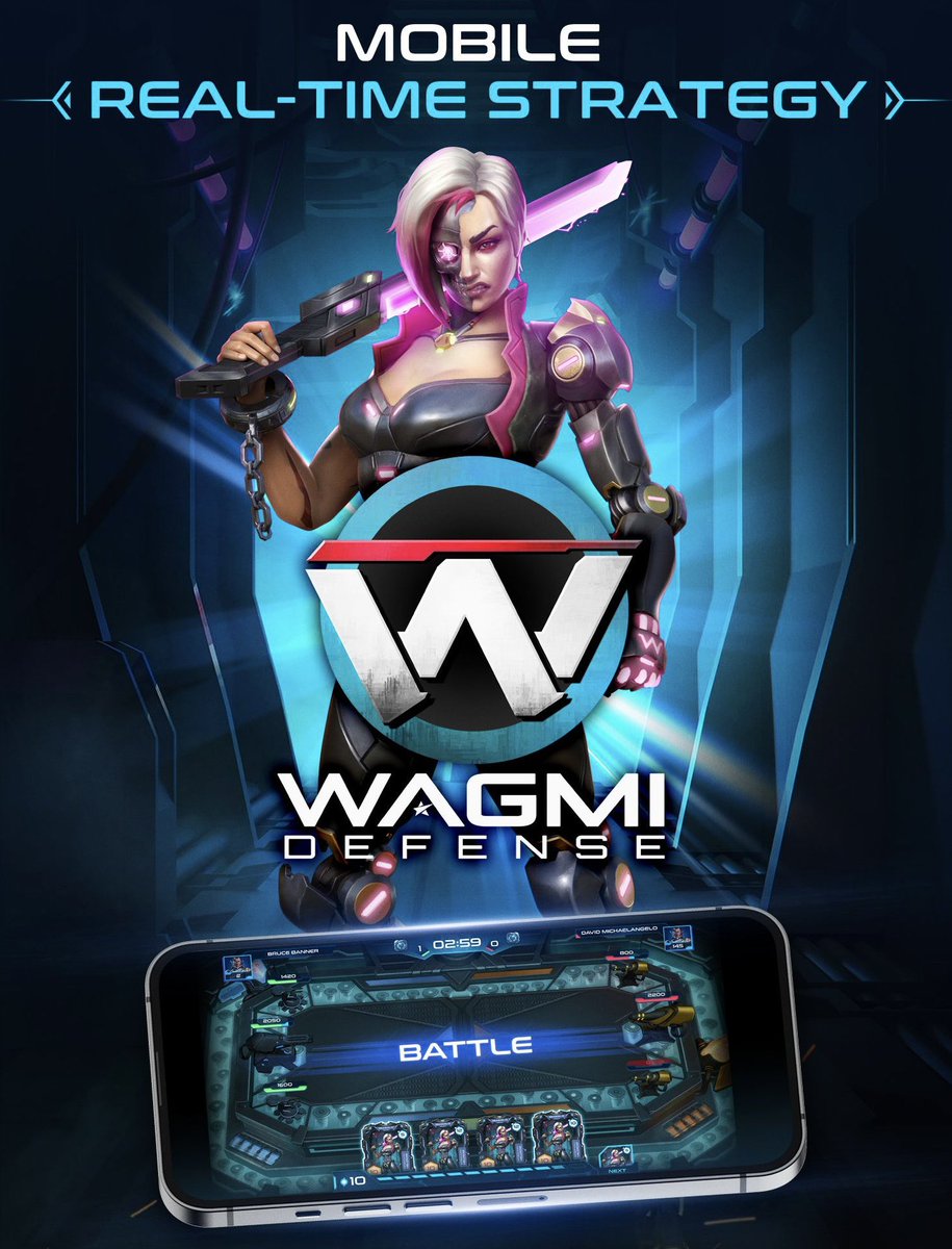 WagmiBlog's tweet image. WAGMI Games is revolutionizing mobile games with WAGMI Defense. 📲

• It is a lot of FUN… with many AMAZING updates on the way. #towerdefense 

•  The game is easy to play 👉 hard to master 👉 and very competitive #strategygame 

• By fully utilizing #web3 components… YOU…