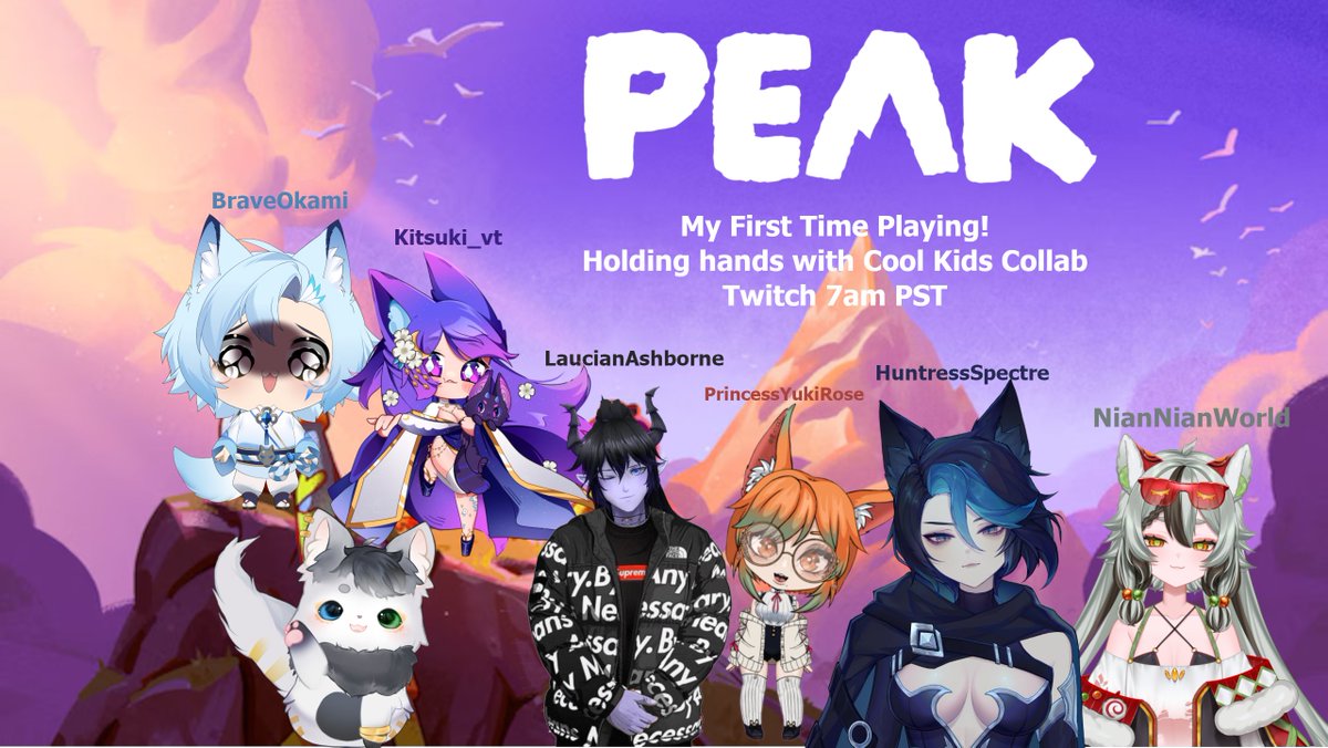 winter_wolve's tweet image. My first time playing this game!
Hold my hand and show me the way!
Playing with @HuntressSpectre @NianNianWorld @LaucianAshborne @BraveOkami @Kitsuki_VT @PrincessYukiVT
Super Cool Kids in my world!
Playing early in the morning for a few hours!
Its going to be PEAK at 7am PST