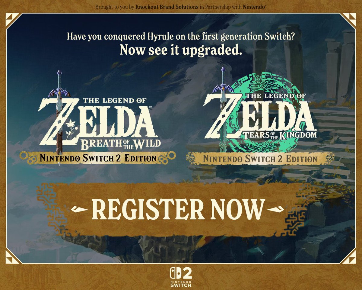 KOBrandLTD's tweet image. 🛡️ Your Hyrule Adventure Awaits! 🗡️
Ready to dive back into the breathtaking landscapes and sky-high challenges of Hyrule? Your epic journey starts now!
🚨 Don't miss out! All details needed to embark on these quests are waiting in the Kollabs Discord 👇
discord.gg/KOLLABS