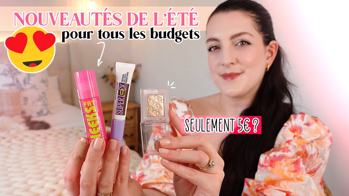 youtu.be/CWJnklGfmn4 Nouvelle vidéo en ligne : NOUVEAUTÉS D'ÉTÉ : petits prix (Maybelline, NYX, KIKO) &amp; des produits que je pensais détester ?! 🤨

#petitsprix #drugstore #nouveautés #kiko #nyxcosmetics #summermakeup #summer2025