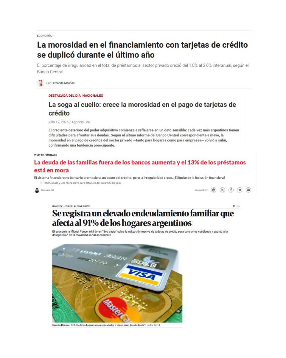 LicDanielArroyo's tweet image. SOBREENDEUDAMIENTO FAMILIAR: La plata cada vez alcanza menos y hay que sacar un crédito para tapar otro. Desde hace mucho vengo advirtiendo que es el principal problema social de la Argentina. Hacen falta acciones urgentes.