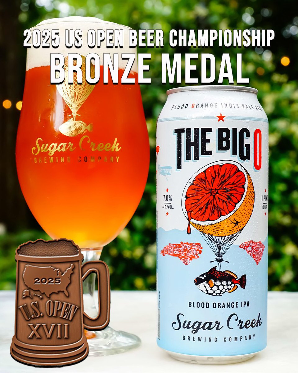 🏅 Gold. 🥈 Silver. 🥉 Bronze.
Sugar Creek is proud to have brought home 3 medals from the @usopenbeerchampionship — for our Quad, Dubbel &amp; The Big O.
Shoutout to the team behind the tanks — this one’s yours.
Proud to rep Charlotte craft. 🍻