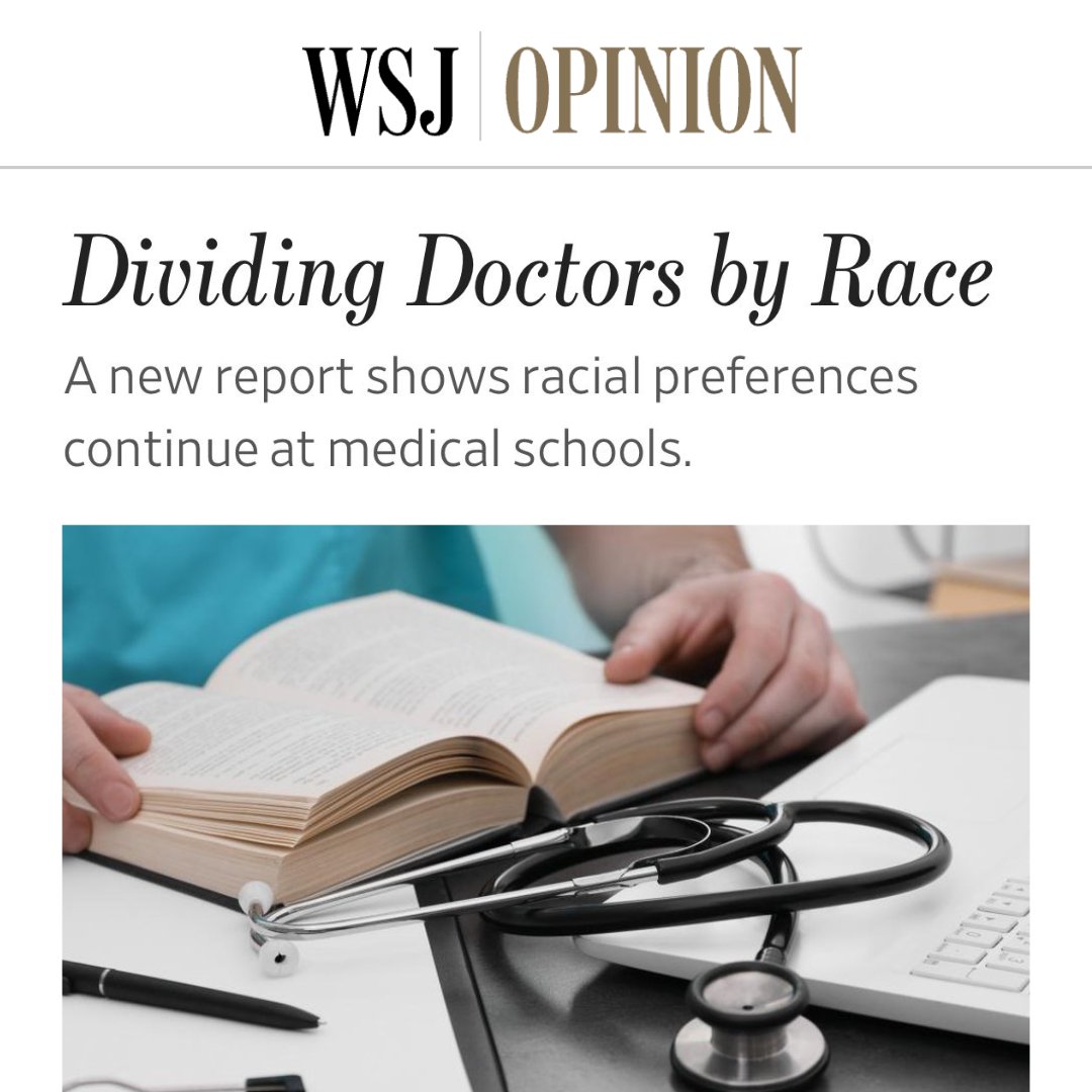 judicialnetwork's tweet image. "The Supreme Court banned racial preferences in university admissions, but finding ways to maintain them has become a cottage industry in higher education. Medical schools are among the frequent offenders, and a new report shows how schools have maintained different standards for…