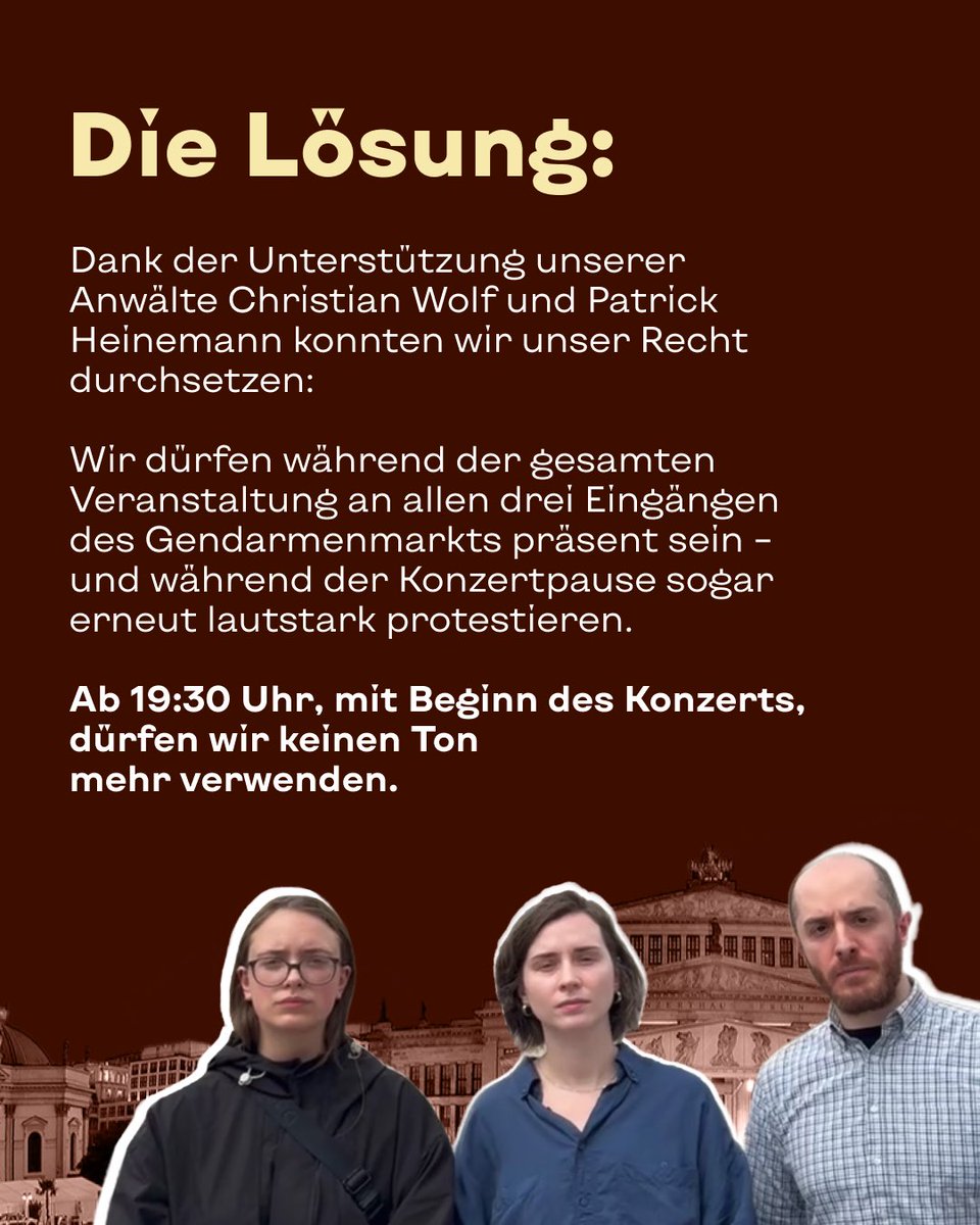 VitscheBerlin's tweet image. Bei der Anmeldung unserer Demonstration bestand die Möglichkeit, dass wir vom Veranstaltungsort weiter entfernt werden oder nur vor Konzertbeginn demonstrieren dürfen.
Dank der Unterstützung von Christian Wolf und Patrick Heinemann konnten wir einen fairen Kompromiss finden –…