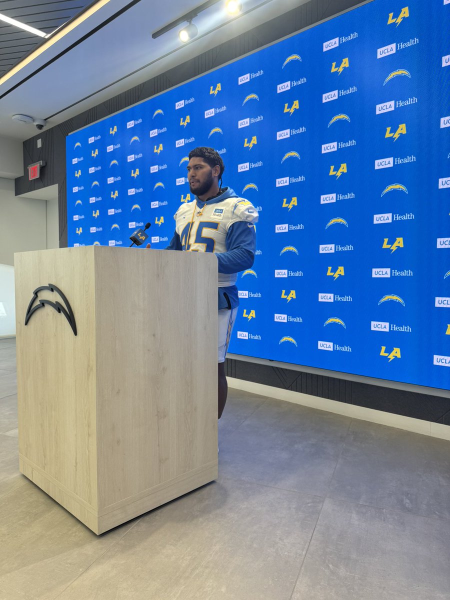 Chargers edge Tuli Tuipulotu “We all seen TJ Watt’s deal, so man, we gotta get to the quarterback.”