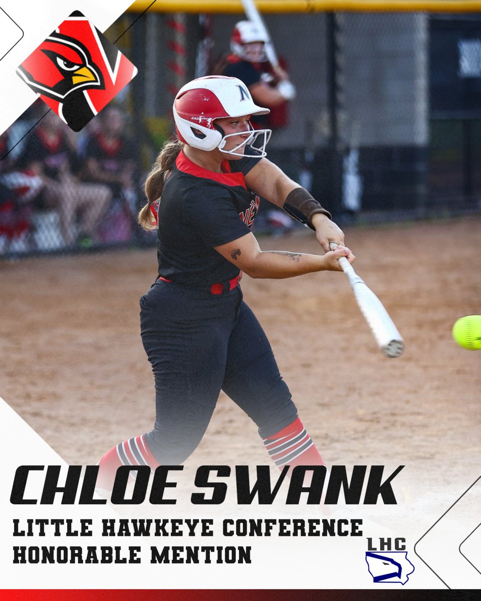 CardinalAD's tweet image. Congratulations to the following softball players for their Little Hawkeye Conference honors!
Mack Sims - 1st Team All-Conference Outfield
Chloe Swank - Honorable Mention
Leileigh Hammons - Honorable Mention