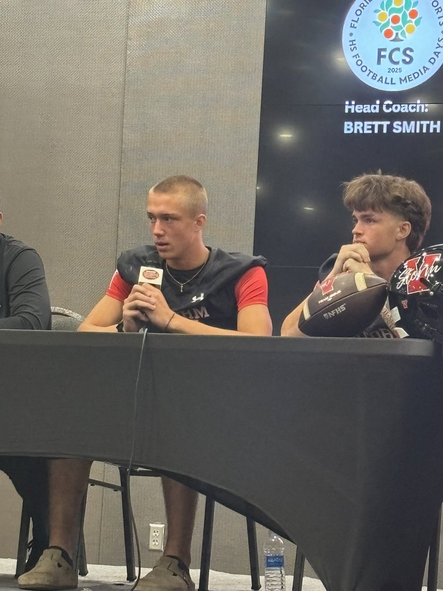CoachSmithVC's tweet image. Thank you to @DanLaForestFB @FCSports  for putting on a great Media Day in Orlando and inviting out our guys! #TheStandard