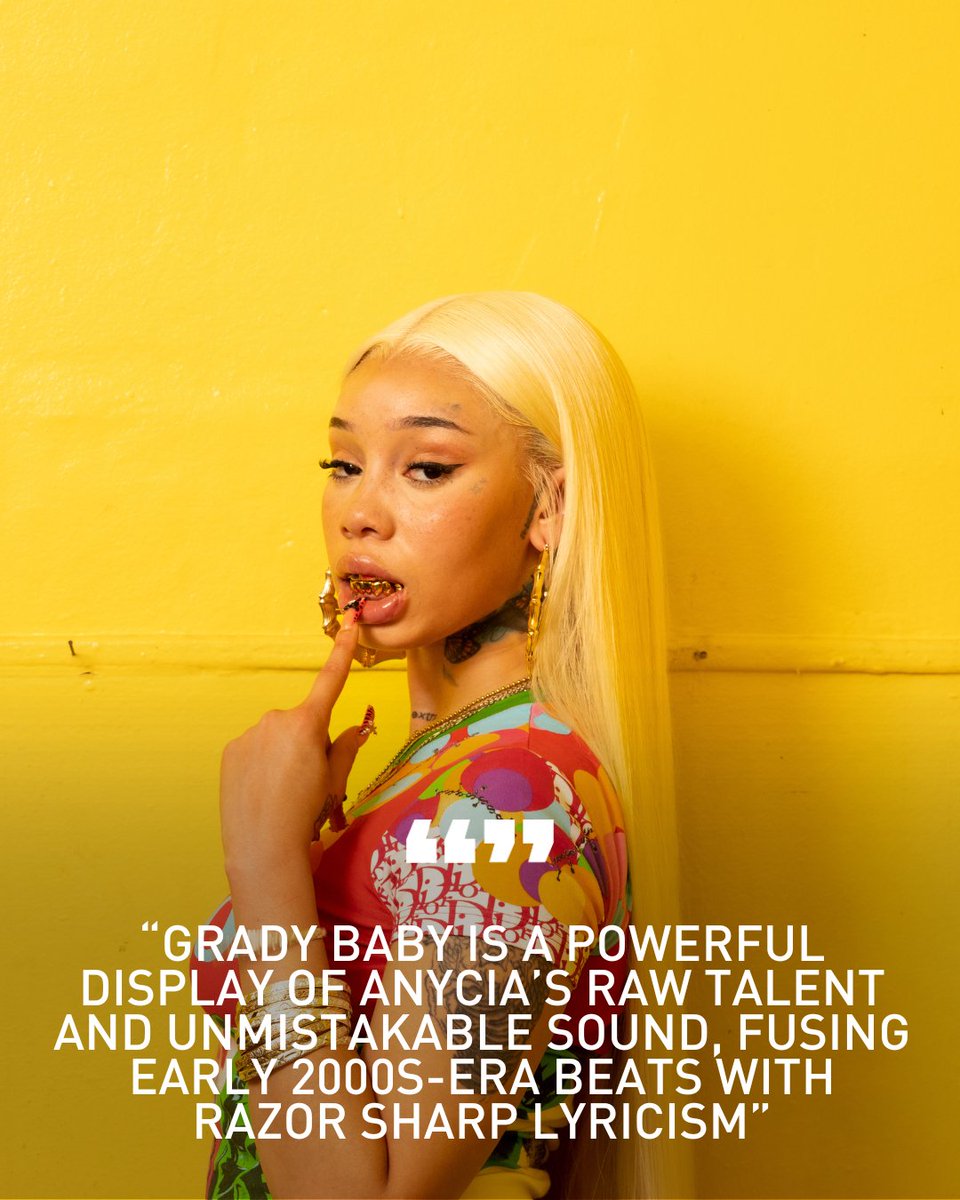 Anycia has become the first female rapper from Atlanta to lock in a Gangsta Grillz album with DJ Drama.

"Grady Baby" is representing confidence and ATL nostalgia. Read the full story at the link here: bit.ly/4m65aYU

📸 Credit:<a href="/hidjiworld/">🤖</a>