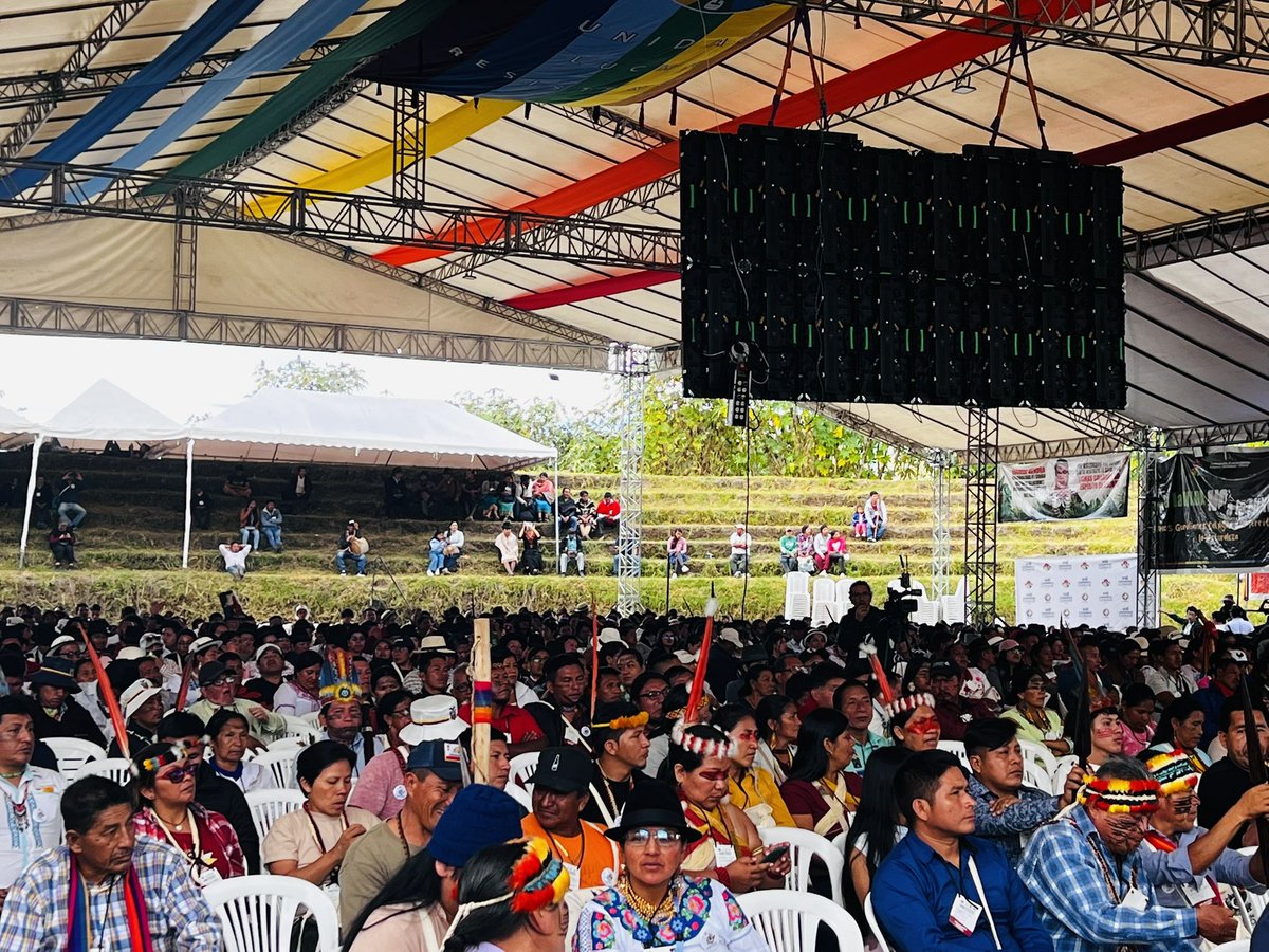 LancerosDigital's tweet image. Continúa el VIII Congreso de la @CONAIE_Ecuador con el análisis de la reforma del estatuto, reglamento, proceso ideológico y posteriormente la elección de la mesa adhoc.