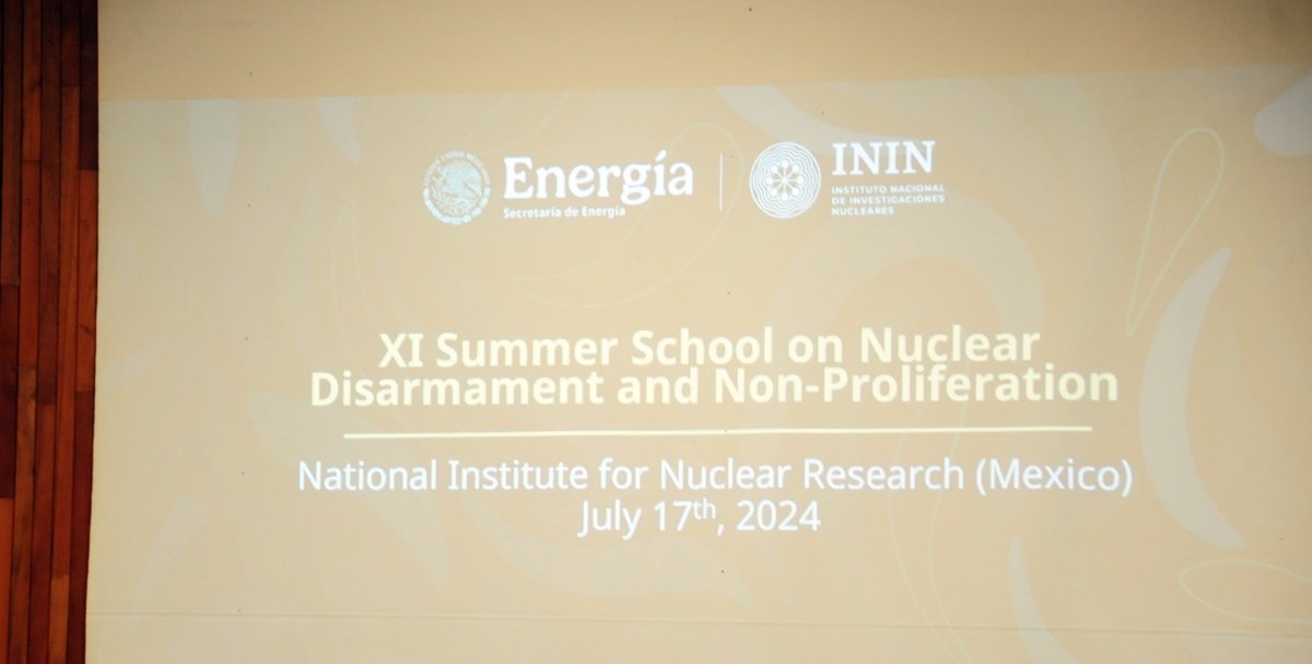 inin_mx's tweet image. El ININ fue sede de la visita de la XI Escuela de verano sobre desarme y no proliferación, para diplomáticos de la región de ALC, siendo un foro para la divulgación del conocimiento sobre los usos pacíficos de la energía nuclear, aplicada a la ciencia y la investigación. @OPANAL
