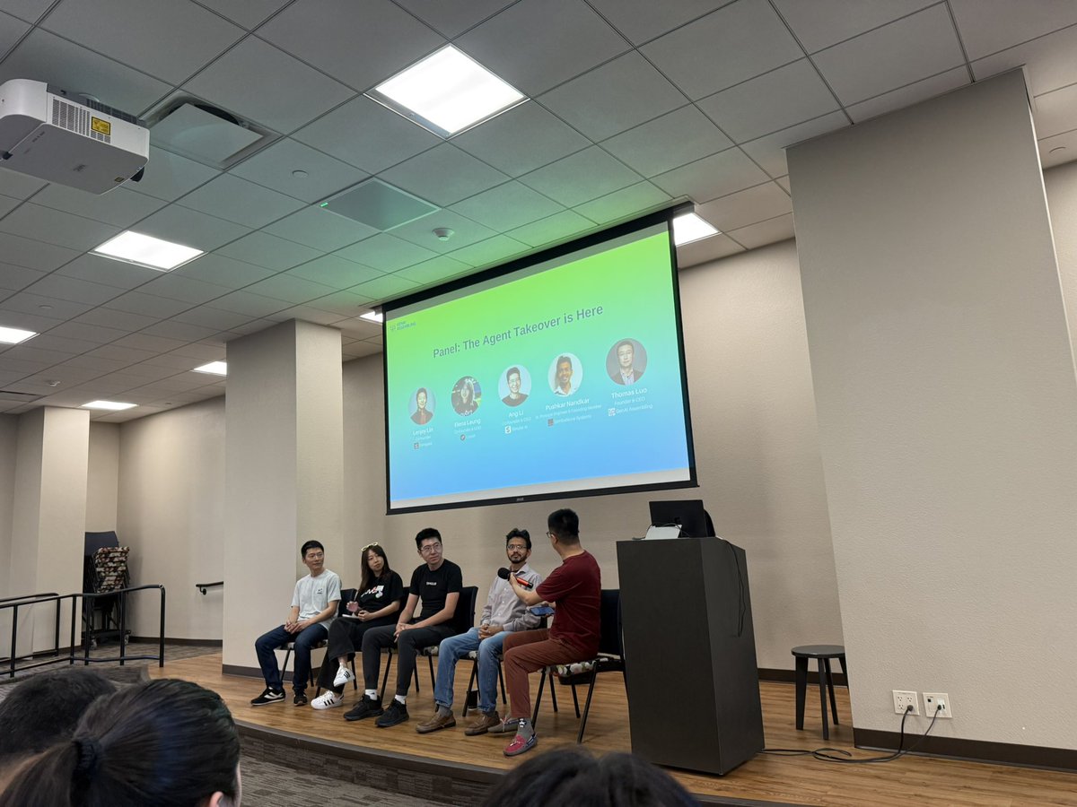 amarkanagaraj's tweet image. Wrapped up @genaiassembling  #GenAI Agents meetup at Stanford:

“If an agent can do it, humans shouldn’t.”

LLM giants chase vertical use-cases, but the real wins? Customer-driven agents solving specific pains end-to-end.

What task would you hand off to an agent tomorrow? 🚀