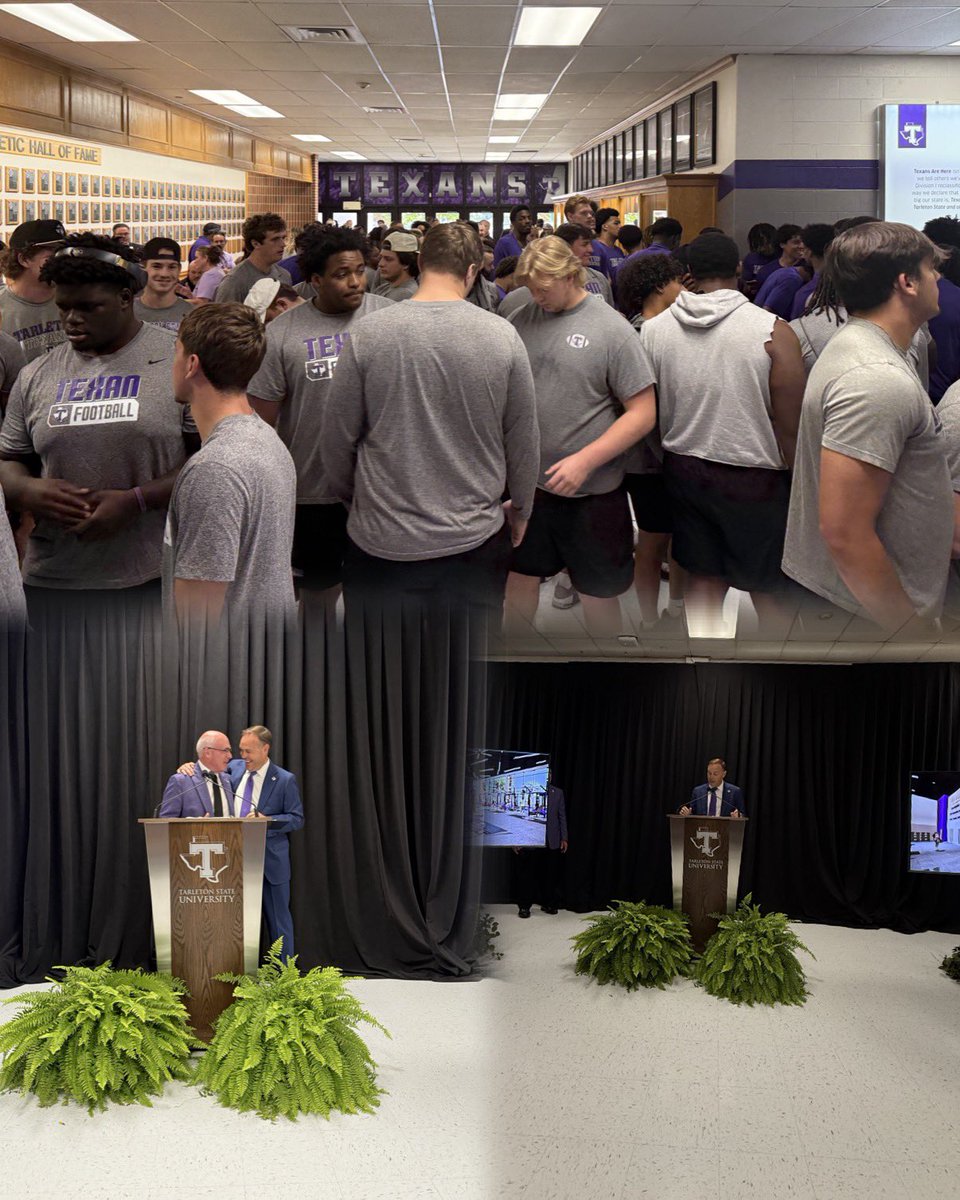 TarletonPrez's tweet image. So excited to open one of our newest additions to campus this morning thanks to our incredible network of corporate supporters and donors. This state-of-the-art athletic performance center will ensure that our Texans can continue to shine both academically and competitively 馃挭