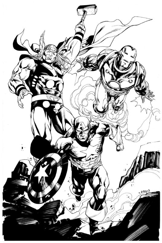 iamluke85's tweet photo. #avengers artwork by #robertAtkins https://t.co/OgexlFPOvR