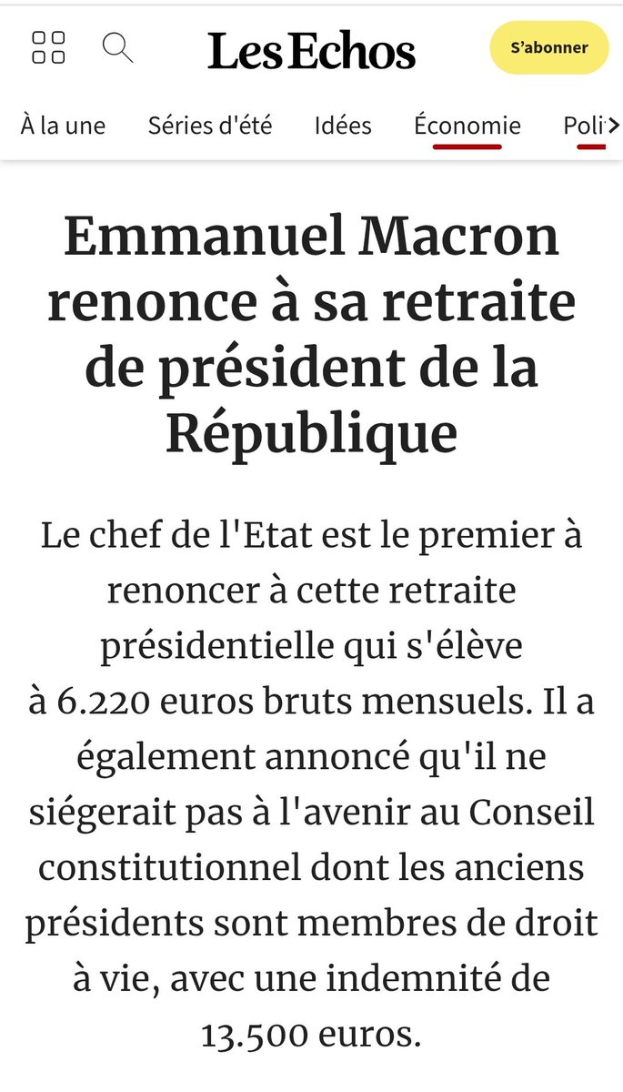 Vous pouvez bien continuer à critiquer <a href="/EmmanuelMacron/">Emmanuel Macron</a> ; il est le 1er, donc le seul à faire ça :