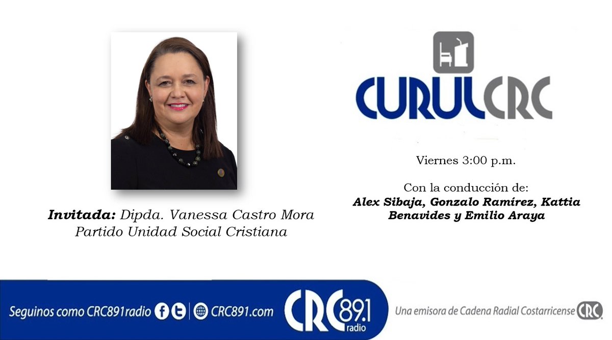 ¡Iniciamos edición de Viernes! 🎙

Invitada: 
<a href="/vanessadpcastro/">vanessa castro</a>

Conducen:
@alexsibaja
<a href="/Kabemo/">Kattia Benavides</a>
<a href="/EmilioArayaS/">Emilio Araya 🇨🇷</a>

📻: <a href="/CRC891Radio/">CRC891Radio</a>

📲: fb.watch/AWp1CX5ey-/