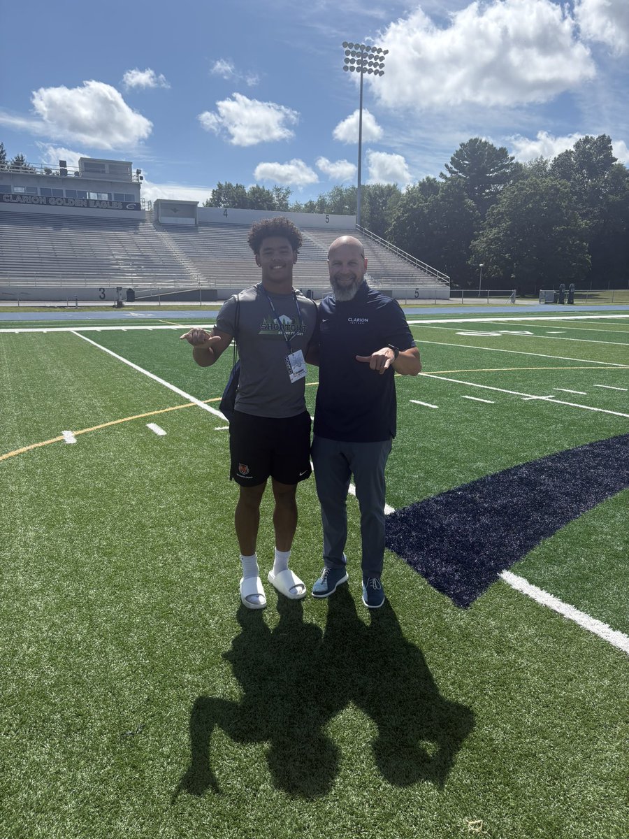 CJ Rissmiller (@rissmillercj) on Twitter photo #AGTG✝️ After a great visit and conversation with <a href="/HagerNation/">Josh Hager</a> I am blessed to say I have received my first offer from Clarion University!!! <a href="/CoachMatteo_WFS/">Jackson Matteo Ed.D | M.Ed.</a> <a href="/sherrell_duke/">Coach Duke</a> <a href="/RussellStoner24/">Russell Stoner</a> <a href="/CoachCregger/">Ben Cregger</a> <a href="/AFL_YorkPA/">AFL York PA</a> <a href="/JustJared717/">Proverbs 16:3</a> <a href="/unleash_martin/">Johnnie Martin</a> #AGTG✝️ After a great visit and conversation with <a href="/HagerNation/">Josh Hager</a> I am blessed to say I have received my first offer from Clarion University!!! <a href="/CoachMatteo_WFS/">Jackson Matteo Ed.D | M.Ed.</a> <a href="/sherrell_duke/">Coach Duke</a> <a href="/RussellStoner24/">Russell Stoner</a> <a href="/CoachCregger/">Ben Cregger</a> <a href="/AFL_YorkPA/">AFL York PA</a> <a href="/JustJared717/">Proverbs 16:3</a> <a href="/unleash_martin/">Johnnie Martin</a>