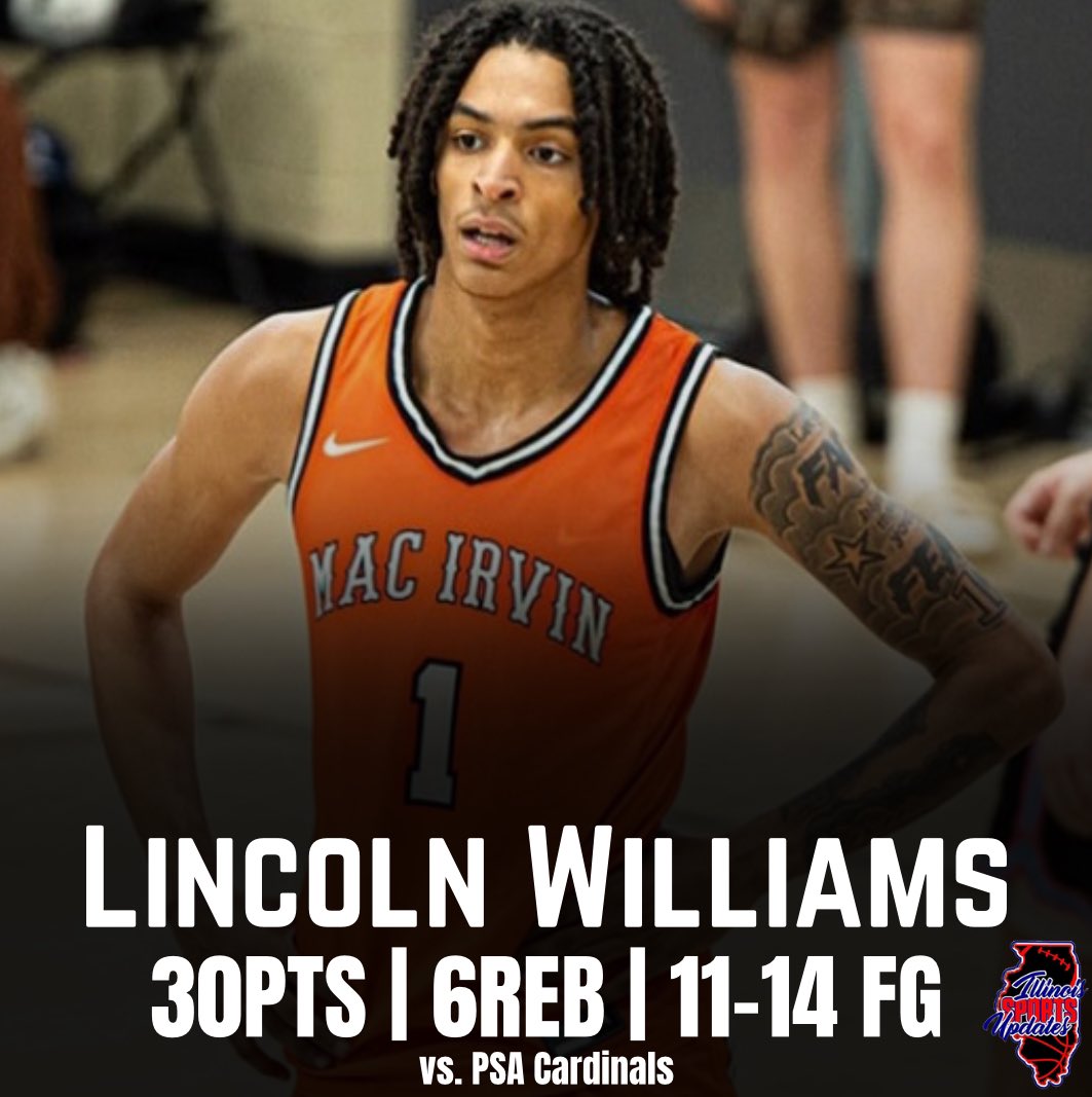 Illinois Sports Updates (@sports4illinois) on Twitter photo 2026 Lincoln Williams 📈📈📈 <a href="/LincolnW_11/">Lincoln Williams</a> <a href="/MacIrvinFire1/">MacIrvinFire</a>
Williams leads Mac Irvin Fire to 67-64 win over PSA Cardinals 2026 Lincoln Williams 📈📈📈 <a href="/LincolnW_11/">Lincoln Williams</a> <a href="/MacIrvinFire1/">MacIrvinFire</a>
Williams leads Mac Irvin Fire to 67-64 win over PSA Cardinals
