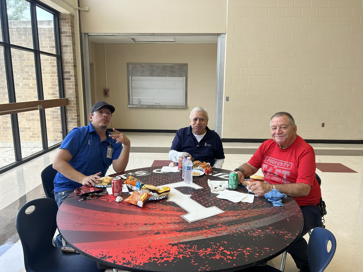 Today we were able to hold a mini-luncheon for our amazing custodians. They have been busy all Summer long getting our campus ready for the return of our Raiders.