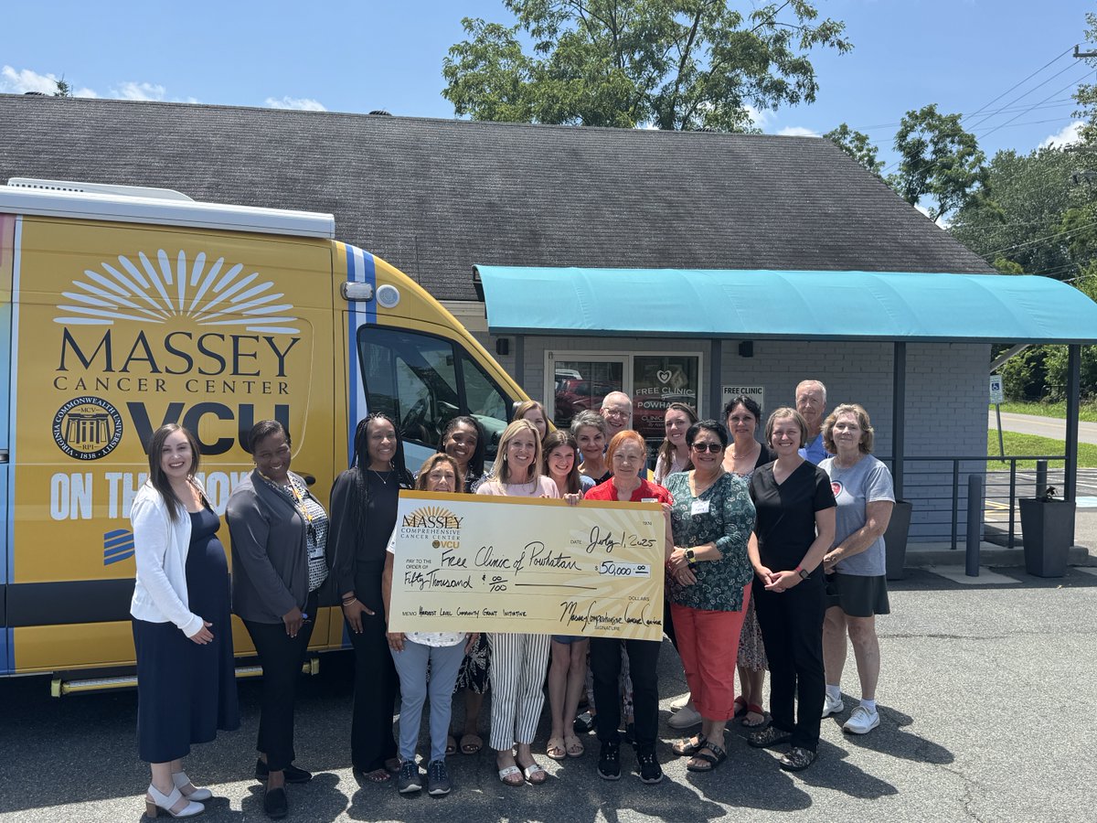 VCUMassey's tweet image. We're thrilled to announce the award of our first-ever $50,000 Harvest Grant to the Free Clinic of Powhatan for their "Eat Well, Be Well" pilot nutrition program. This grant represents our dedication to fostering impactful community-led efforts. masseycancercenter.org/news/vcu-masse…