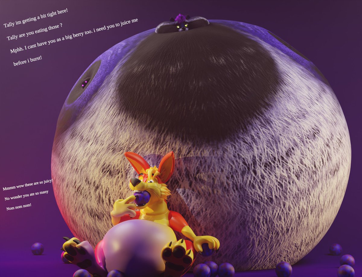 Raccoon is getting tight
&amp;
Roo is turning blue