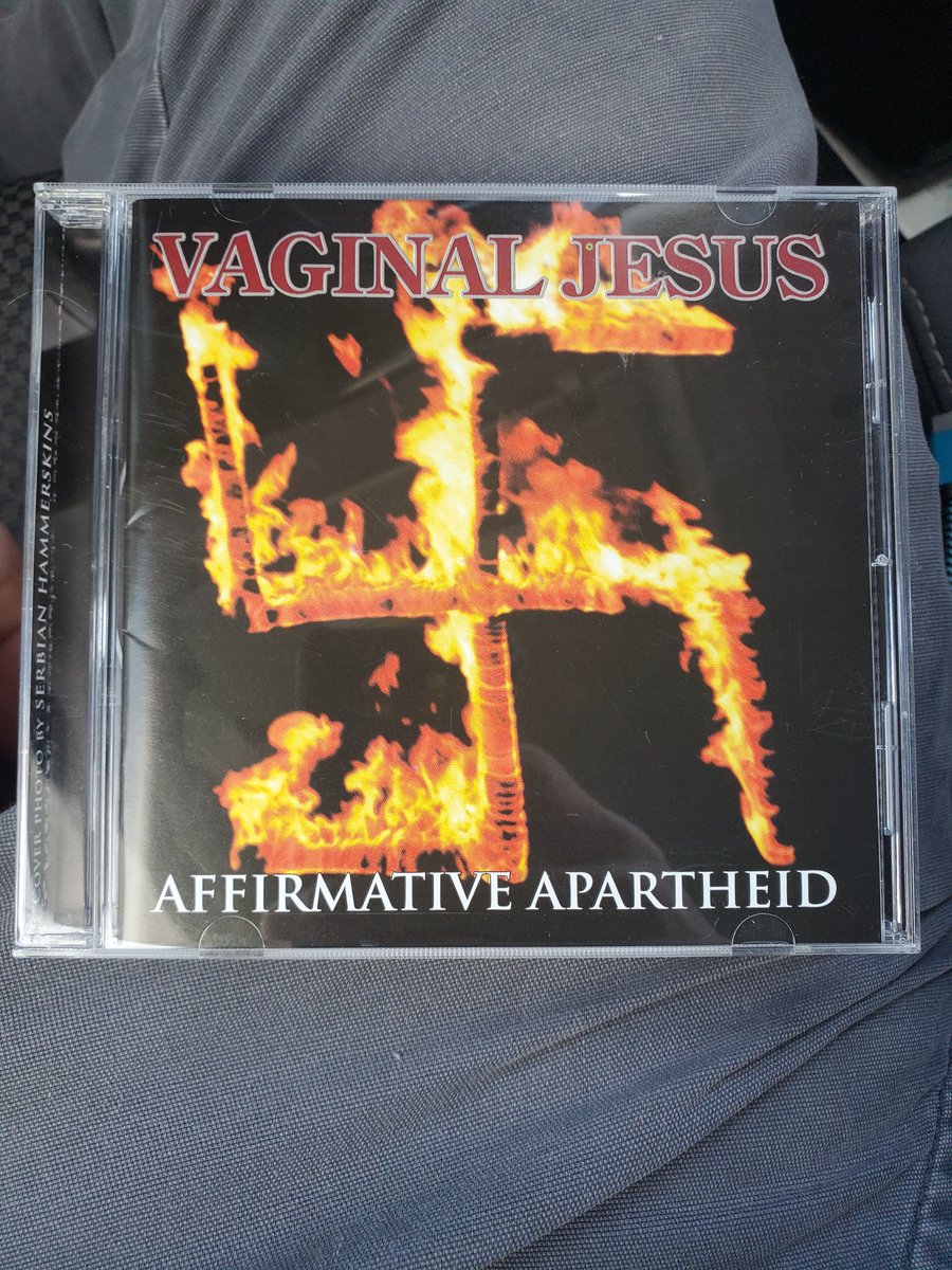 orbison_goy's tweet image. Vaginal Jesus "Affirmative Apartheid". Absolutely viscious full length from VJ. You just don't have bands like this anymore. Lots of NSBM now but very few bands that combined different extreme metal influences along with Hardcore & also could write memorable songs.