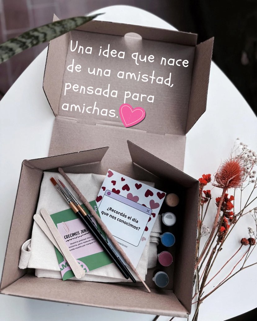 geoltan's tweet photo. ¡BOX DÍA DEL AMIGO 🎁✨!
3 experiencias en 1: reconectar, crear y celebrar.
Incluye:
🎨 Tote/bandeja para pintar + pinturas y pinceles
🌸 Sahumerio #FueraMalasVibras
🃏 Cartas de conexión
🎶 Bingo musical
¡Y más!

Consultas por MD o al 📲 https://t.co/VbyPcTOpR6 https://t.co/46dxOKwXma