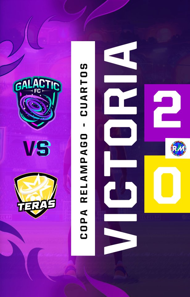 Galactic FC | Rematch Esports (@galacticrematch) on Twitter photo 🚀 Galactic FC avanza a semifinales de la Copa Relámpago
Nuevo 2-0, esta vez contra <a href="/TerasEsports/">Teras Gaming | TRS</a>, en uno de los torneos más potentes de Rematch España.
¡Seguimos invictos! 🔥
#GalacticFC #CopaRelámpago #RematchEspaña 🚀 Galactic FC avanza a semifinales de la Copa Relámpago
Nuevo 2-0, esta vez contra <a href="/TerasEsports/">Teras Gaming | TRS</a>, en uno de los torneos más potentes de Rematch España.
¡Seguimos invictos! 🔥
#GalacticFC #CopaRelámpago #RematchEspaña