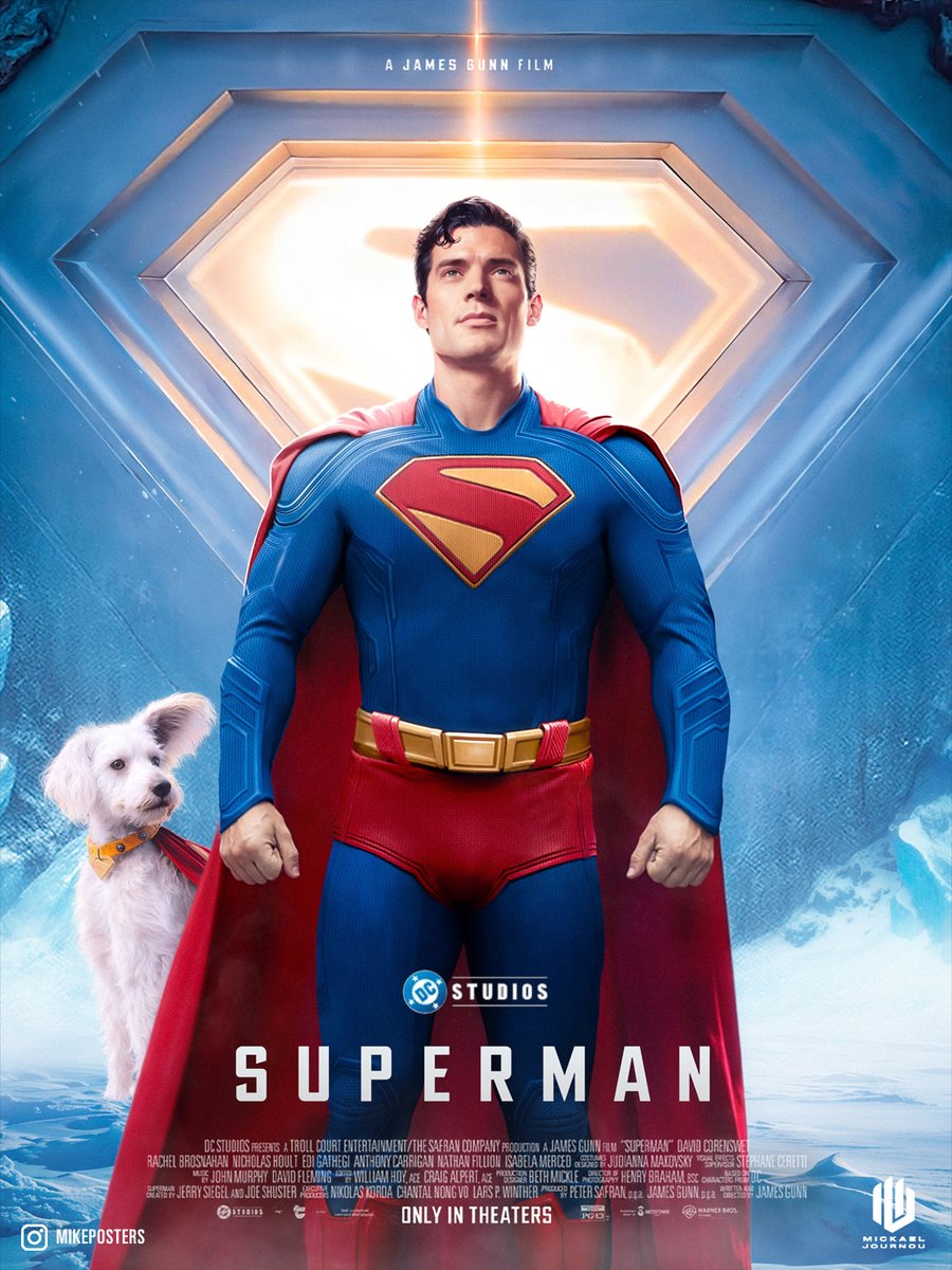 Mickaël Journou (@mickaeljournou) on Twitter photo Here is my latest poster inspired by <a href="/JamesGunn/">James Gunn</a> #Superman , a tribute to a new beginning for the Man of Steel. I wanted to capture both the weight of legacy and the spark of a fresh start. What did you think of the movie? #SupermanMovie #DavidCorenswet Here is my latest poster inspired by <a href="/JamesGunn/">James Gunn</a> #Superman , a tribute to a new beginning for the Man of Steel. I wanted to capture both the weight of legacy and the spark of a fresh start. What did you think of the movie? #SupermanMovie #DavidCorenswet