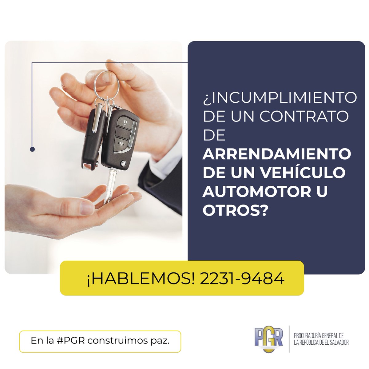 PGR_SV's tweet image. ¿Tienes un conflicto PATRIMONIAL y no sabes cómo resolverlo? ¡HABLEMOS!, visítanos en la Unidad de #MEDIACIÓN de la #PROCU más cercana a tu domicilio o llámanos a nuestro Centro de Atención Virtual CAVAL al: 2231-9484