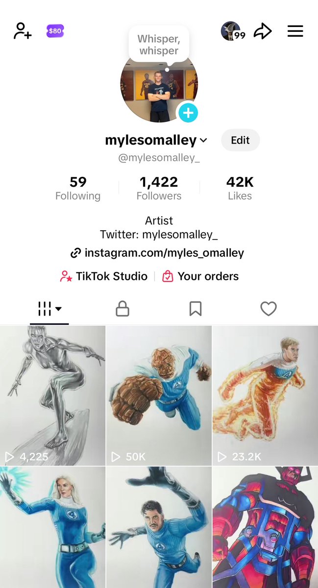 mylesomalley_'s tweet image. Go follow the TikTok
I’ve been posting more artwork on there!