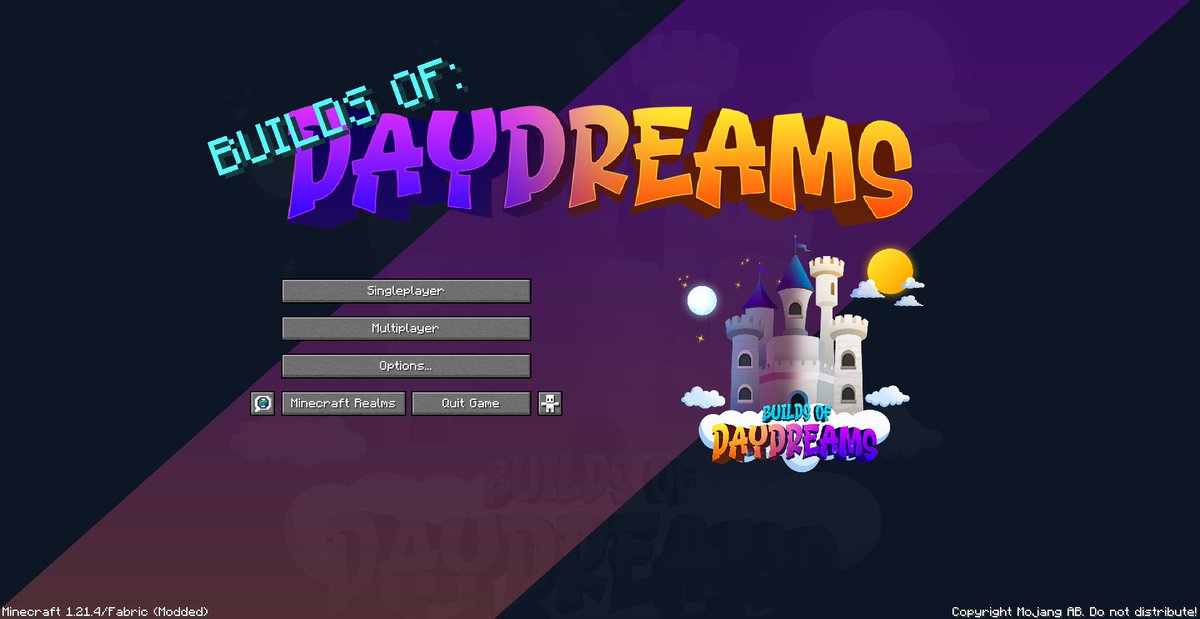 Important Notice!!
Hey all, I have cooked up something unique, something special..

I present: 
Builds of DayDreams, the modpack. 
A small lightweight pack, for builders, by a builder.

Hope you enjoy! <3

curseforge.com/minecraft/modp…
#Minecraftbuilds #minecraft建築コミュ