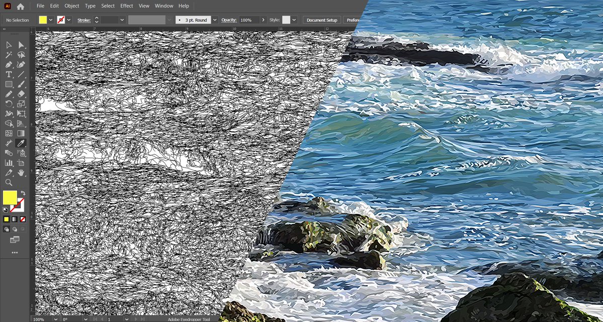 Califormetry's tweet image. been working RELENTLESSLY AF on defining vector hyperrealism --
over 200,000 hand-drawn elements in artworks you haven’t even seen yet
👀