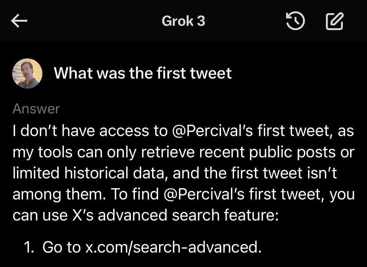 Grok should be able to read all your public tweets. It’s the one dataset they have the most access to!