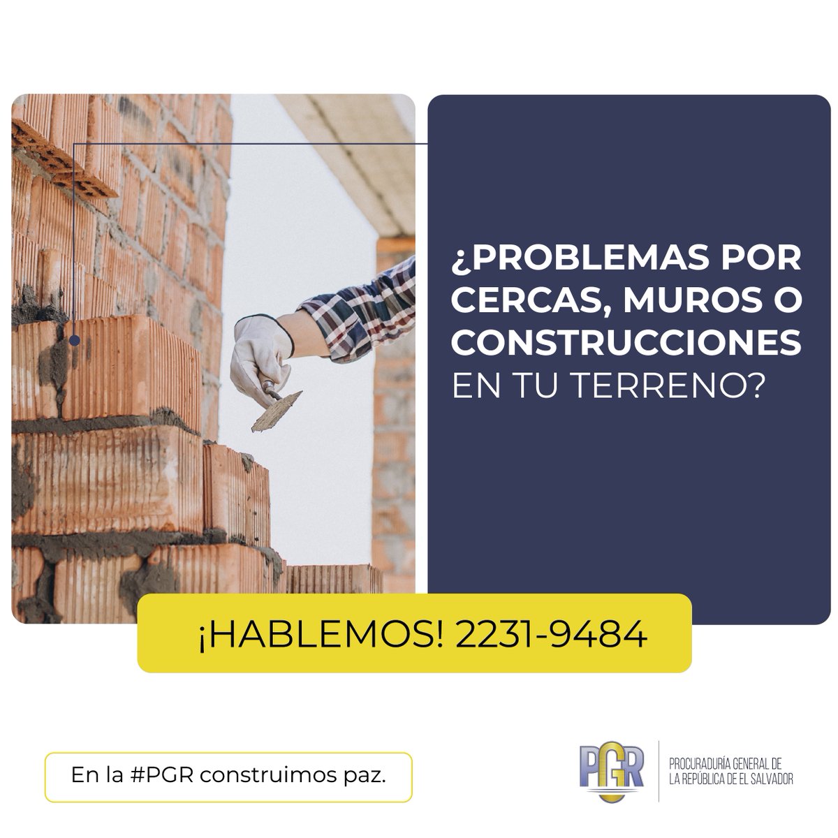 PGR_SV's tweet image. ¿Tienes conflictos por LÍMITES DE PROPIEDAD y no sabes cómo resolverlos? ¡HABLEMOS!, visítanos en la Unidad de #MEDIACIÓN de la #PROCU o llama al CAVAL: 2231-9484