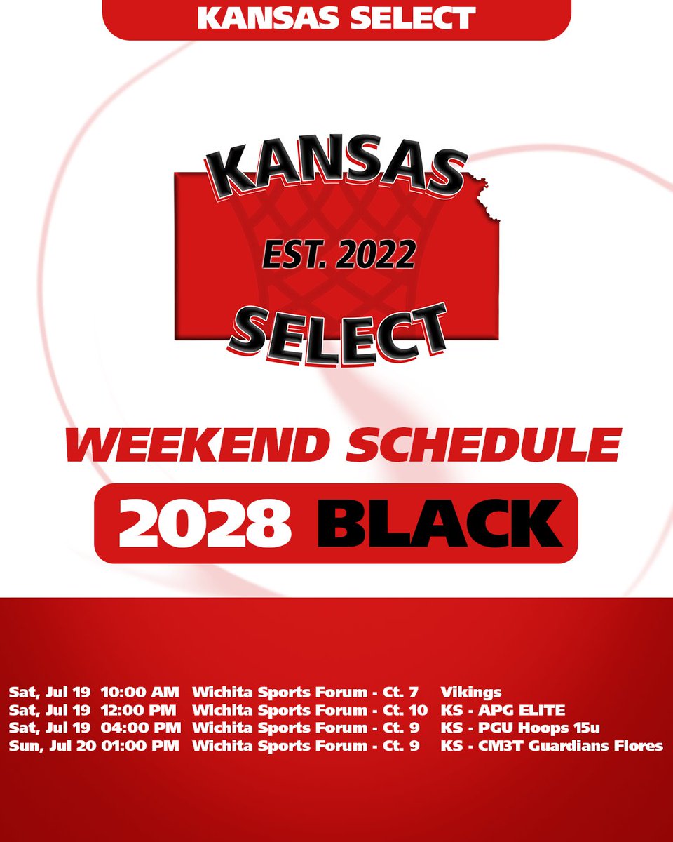 2028 Black Weekend Schedule

#KSSelect