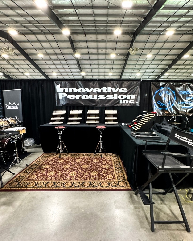 All set up at the @musiccitydrumshow! Come see us at booth #23 this weekend. 🙌

#WeAreInnovative #InnovativePercussion #percussion #drumset #drums #drummer