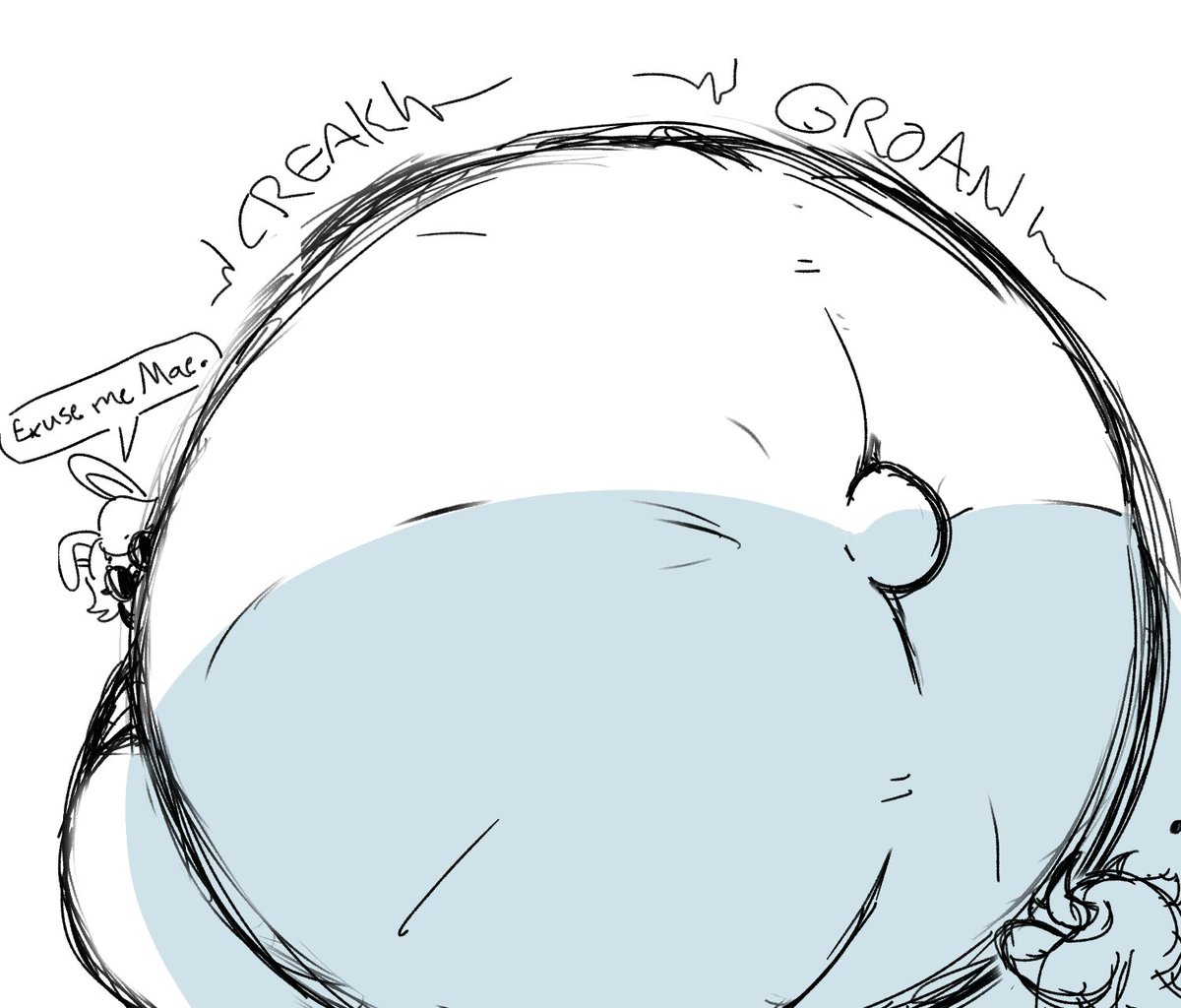 Silly doodle that takes place in minecraft :3
.
@/Meowsler About to get crushed by me while he builds.