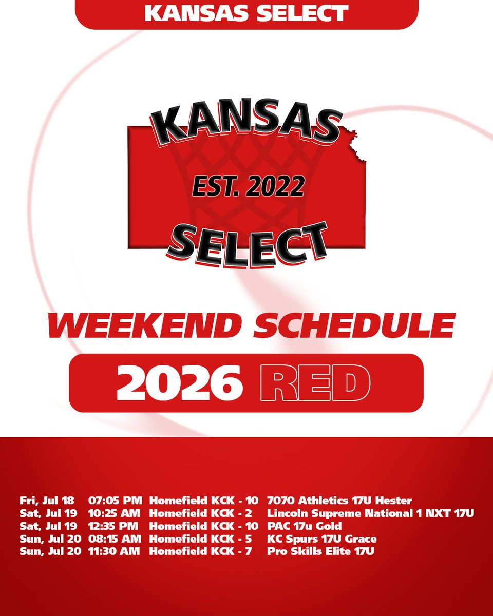 2026 Red Weekend Schedule

#KSSelect