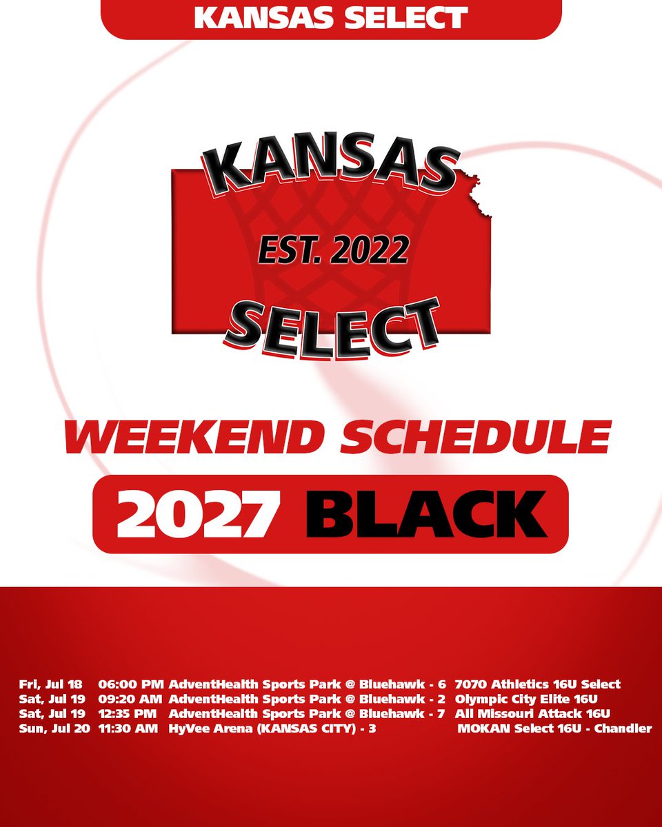 2027 Black Weekend Schedule

#KSSelect