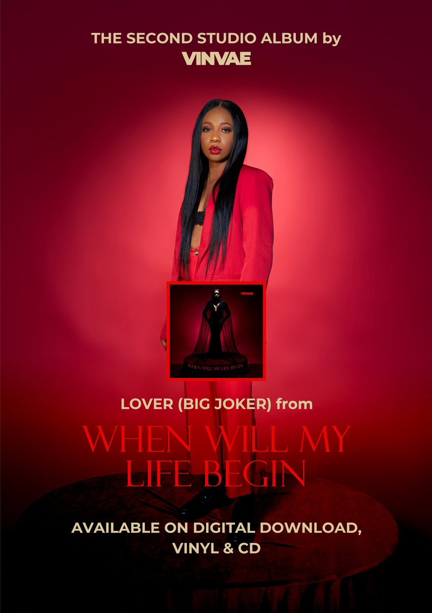 vinvae's tweet image. Pre-Order: vinvae.com/shop

Lover (Big Joker) - from the second studio album When Will My Life Begin.

Pre-order now. Available on digital download, vinyl, and CD. Out August 2nd.
