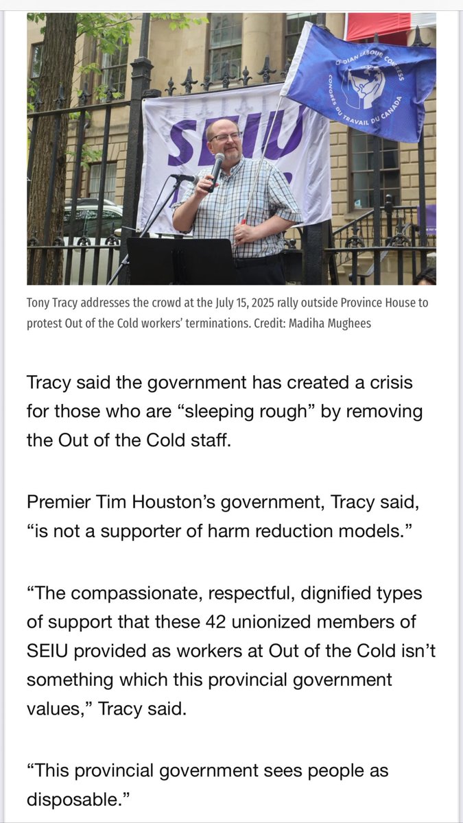 Tony Tracy (@tony_tracy) on Twitter photo Proud to stand alongside 42 unionized housing shelter workers (@SEIUlocal2CAN) who were fired abruptly when <a href="/OTChfx/">Out of the Cold Community Association</a> was given only minutes notice of being removed from the site.
Article & photos by <a href="/MadihaMughees/">Madiha Mughees</a> for <a href="/HalifaxExaminer/">HΛLIFΛX EXΛMINER (Tim Bluesky) 💎</a>:
HalifaxExaminer.ca/housing/out-of…
#NSpoli #canlab Proud to stand alongside 42 unionized housing shelter workers (@SEIUlocal2CAN) who were fired abruptly when <a href="/OTChfx/">Out of the Cold Community Association</a> was given only minutes notice of being removed from the site.
Article & photos by <a href="/MadihaMughees/">Madiha Mughees</a> for <a href="/HalifaxExaminer/">HΛLIFΛX EXΛMINER (Tim Bluesky) 💎</a>:
HalifaxExaminer.ca/housing/out-of…
#NSpoli #canlab
