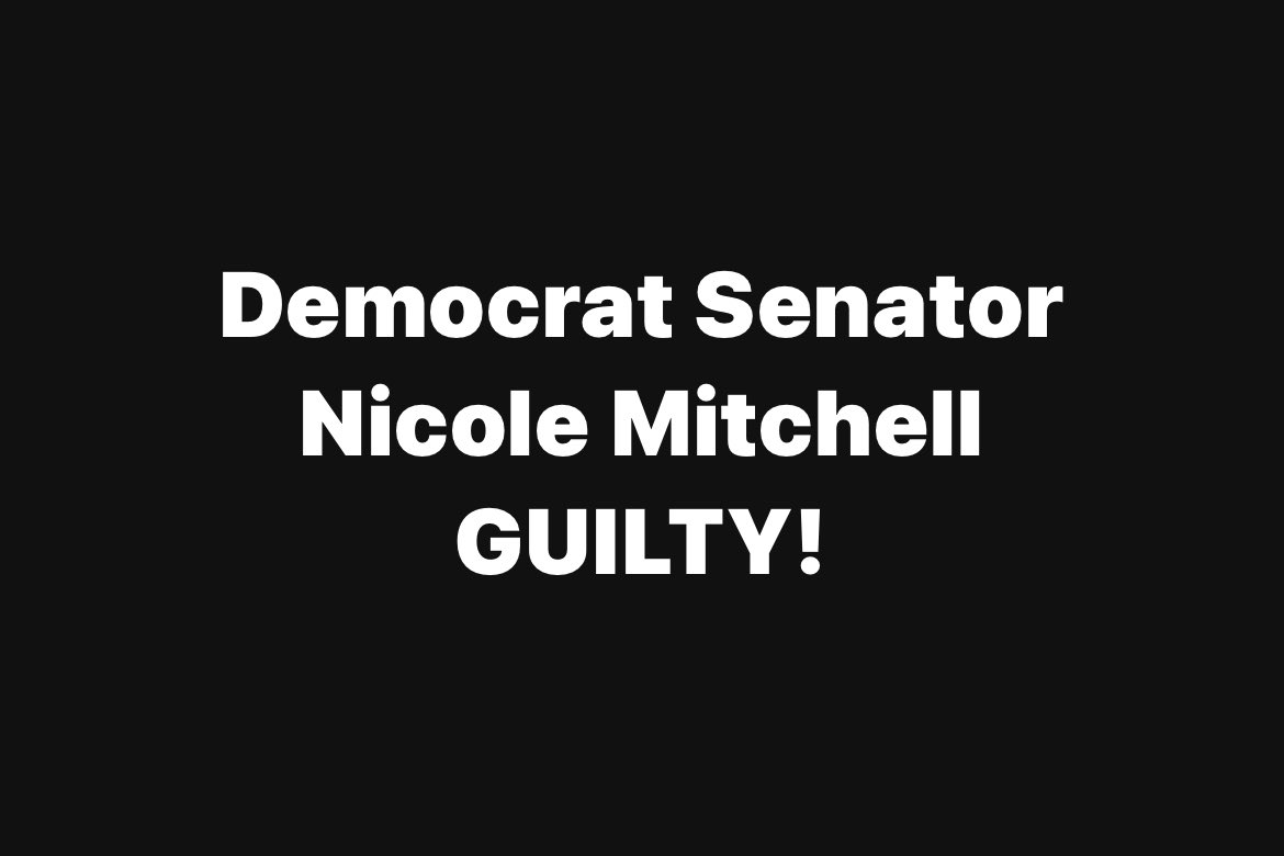 callieopoly's tweet image. Let Minnesota Democrat Senator Nicole Mitchell’s verdict be a lesson on the depth of corruption in the Minnesota Democrat Party. They refused to remove her from the Senate because she was the deciding vote on every Bill in their radical agenda. SHE got to cast the deciding…
