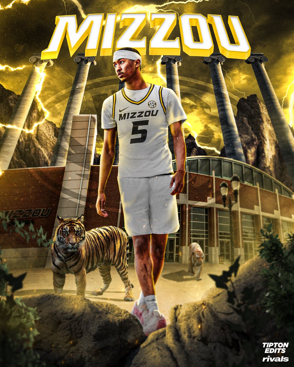 TiptonEdits's tweet image. NEWS: 5⭐️ Jason Crowe Jr. has committed to Missouri, source told @Rivals. He’s the program’s second-highest ranked recruit ever — only behind Michael Porter Jr.
The 6-3 guard and top-10 player chose the Tigers over Kentucky, USC, others.
Monumental pickup for Dennis Gates.…