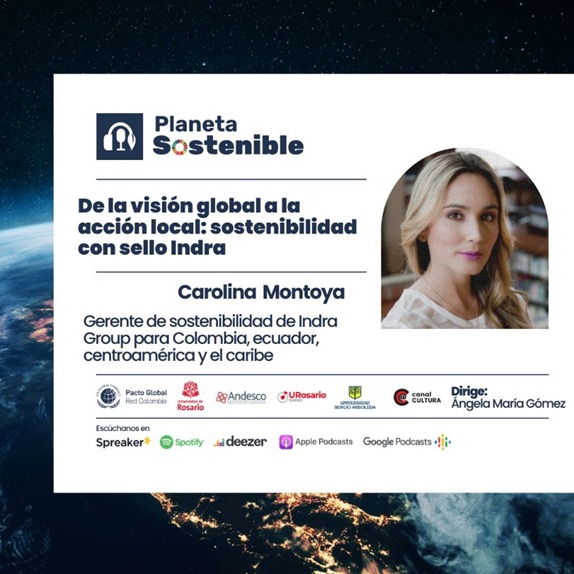 🌍🎙️Nuevo episodio en Planeta Sostenible

En esta ocasión conversamos sobre #Indra4Impact, la estrategia de sostenibilidad de <a href="/IndraCompany/">Indra</a>.

▶️ Escúchalo en: pactoglobal-colombia.org/pacto-en-medio…

#ODS #CambioClimático <a href="/URosarioRadio/">URosarioRadio</a>