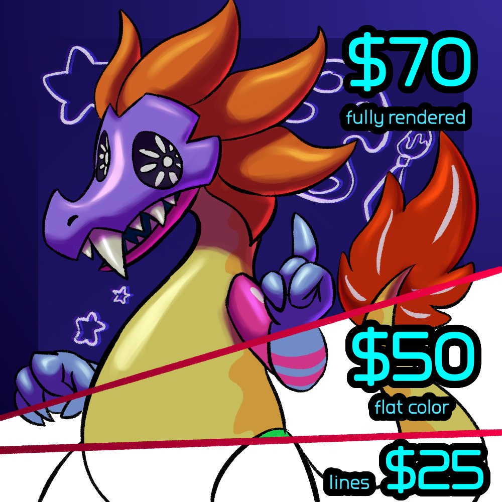 N_ess105's tweet image. Well, I&apos;m in need of money so i will start doing 2D drawing comms for a limited time!
$70 - fully rendered
$50 - flat color
$25 - lines 

USD - Paypal only DM if you&apos;re interested!