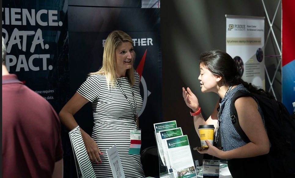 PEARC_Conf's tweet image. Special thank you to our exhibitors for supporting #PEARC25 and helping to advance exciting new collaborations and reach bright young minds! Attendees, check out the exhibitors' booths at the Collaboration Hub beginning today!
#ResearchComputing #Data #AI #HPC