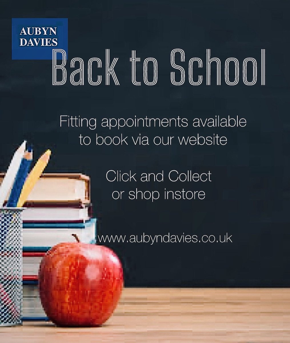 AubynDavies's tweet image. Our Appointment Booking system for School Uniform fittings is now open - visit our website & click on the blue bar to book