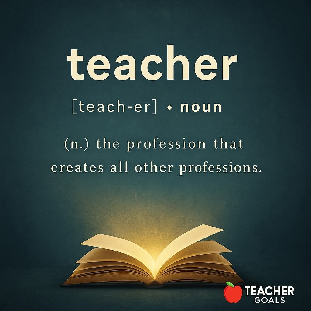 Thank you, teachers. 🧡
🌐 teachergoals.com